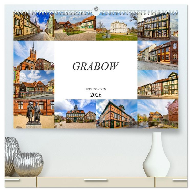 Produktbild: Grabow Impressionen (hochwertiger Premium Wandkalender 2026 DIN A2 quer), Kunstdruck in Hochglanz