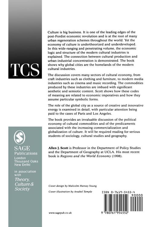 Produktbild: The Cultural Economy of Cities