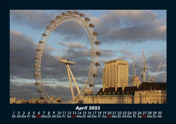 Produktbild: London 2025 Fotokalender DIN A5