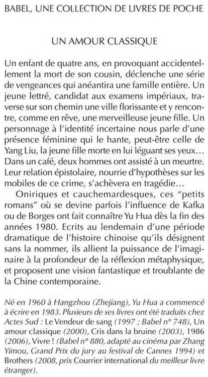 Produktbild: Un amour classique
