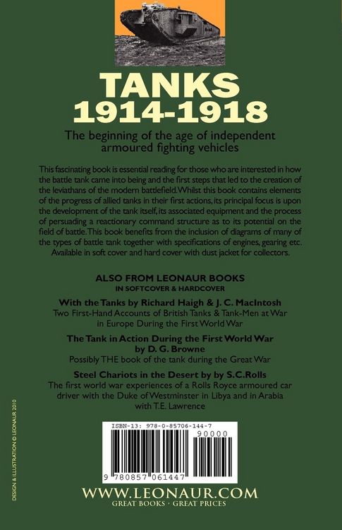 Produktbild: Tanks 1914-1918; the Development of Allied Tanks and Armoured Warfare During the Great War