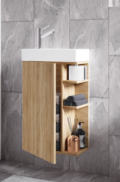 Produktbild: 2-tlg G&auml;ste WC Waschplatz Bad Waschtisch Lumia