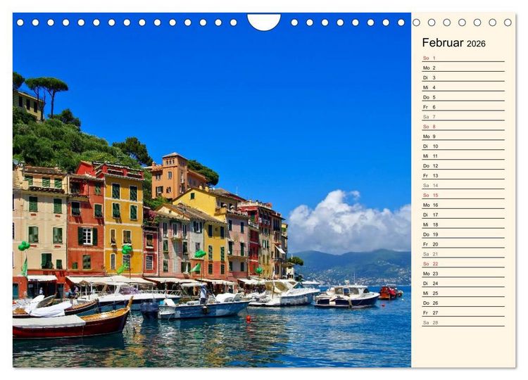 Produktbild: Urlaub an der Italienischen Riviera (Wandkalender 2026 DIN A4 quer), CALVENDO Monatskalender