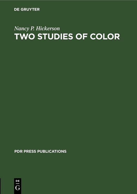 Produktbild: Two Studies of Color