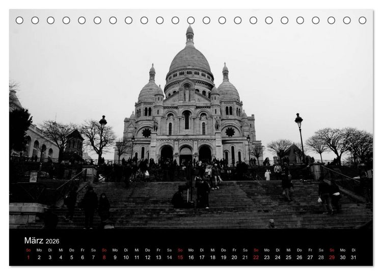 Produktbild: BLACK 'N WHITE (Tischkalender 2026 DIN A5 quer), CALVENDO Monatskalender
