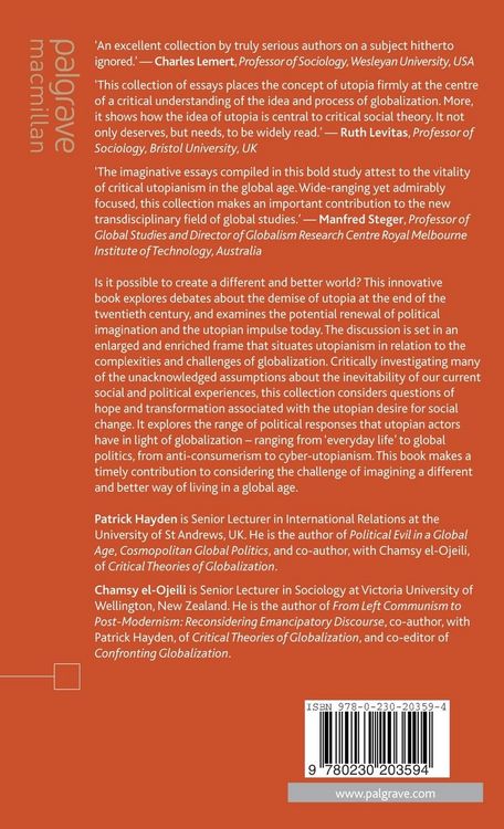 Produktbild: Globalization and Utopia
