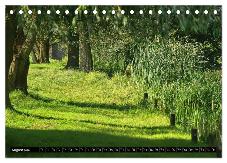 Produktbild: Brandenburg'sche Impressionen (Tischkalender 2026 DIN A5 quer), CALVENDO Monatskalender