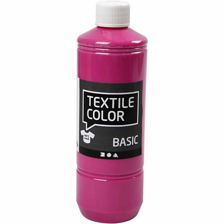 Produktbild: Creativ Company Textilfarbe, Pink, 500 ml, 1 Flasche
