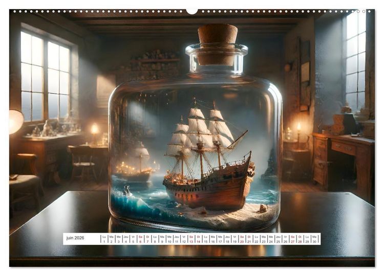 Produktbild: Les voiles et la mer (Calendrier mural 2026 DIN A2 vertical), CALVENDO calendrier mensuel