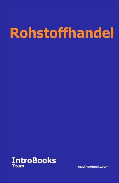 Produktbild: Rohstoffhandel