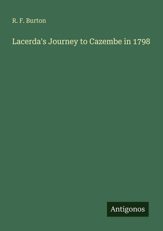Produktbild: Lacerda's Journey to Cazembe in 1798