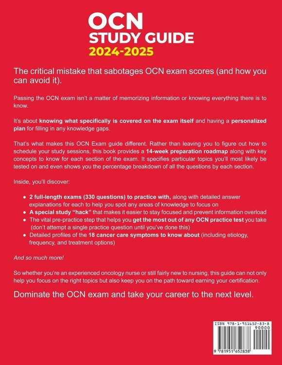 Produktbild: OCN Study Guide 2024-2025