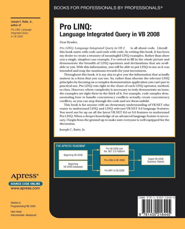 Produktbild: Pro LINQ in VB8