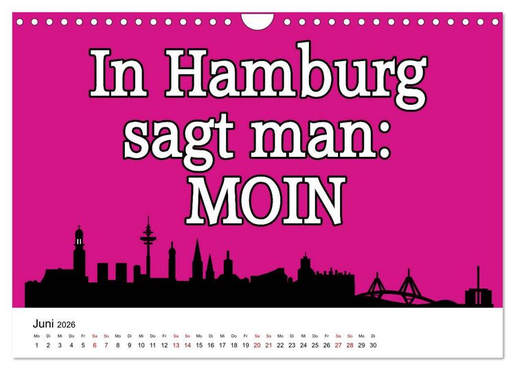 Produktbild: Hamburger Schnack (Wandkalender 2026 DIN A4 quer), CALVENDO Monatskalender