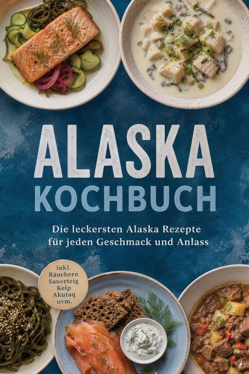 Produktbild: Alaska Kochbuch: Die leckersten Alaska Rezepte f&uuml;r jeden Geschmack und Anlass - inkl. R&auml;uchern, Sauerteig, Kelp, Akutaq uvm.