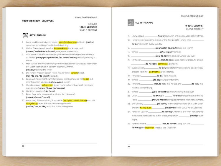 Produktbild: Englische Grammatik richtig anwenden - Teil 1: Englische Zeiten in der Praxis
