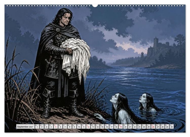 Produktbild: Die Nibelungen: Glanz und Verderben (Wandkalender 2027 DIN A2 quer), CALVENDO Monatskalender