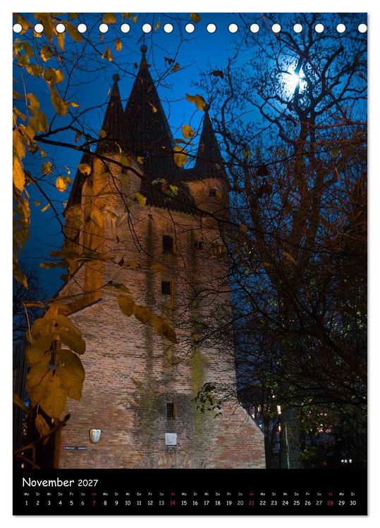 Produktbild: Spaziergang durch Augsburg (Tischkalender 2027 DIN A5 hoch), CALVENDO Monatskalender