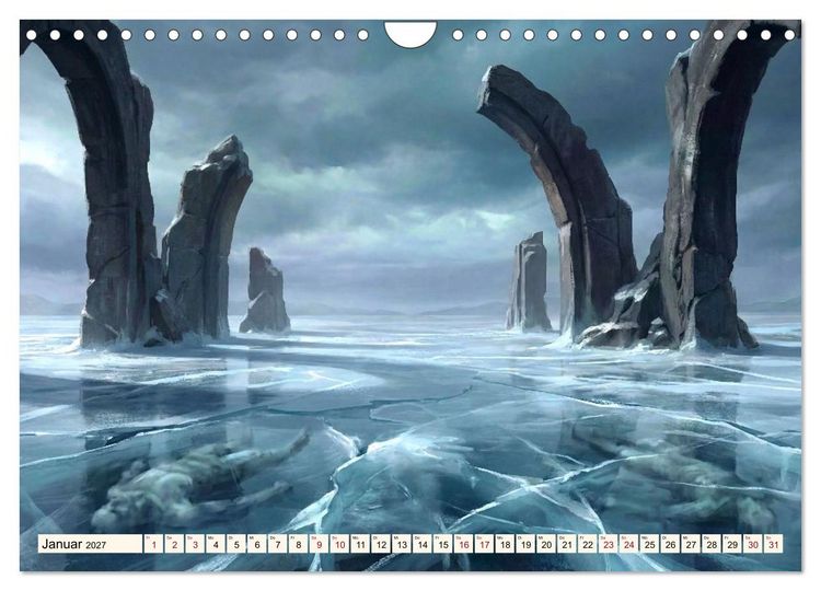Produktbild: Welten der Literatur - Zw&ouml;lf Zust&auml;nde des Imagin&auml;ren (Wandkalender 2027 DIN A4 quer), CALVENDO Monatskalender