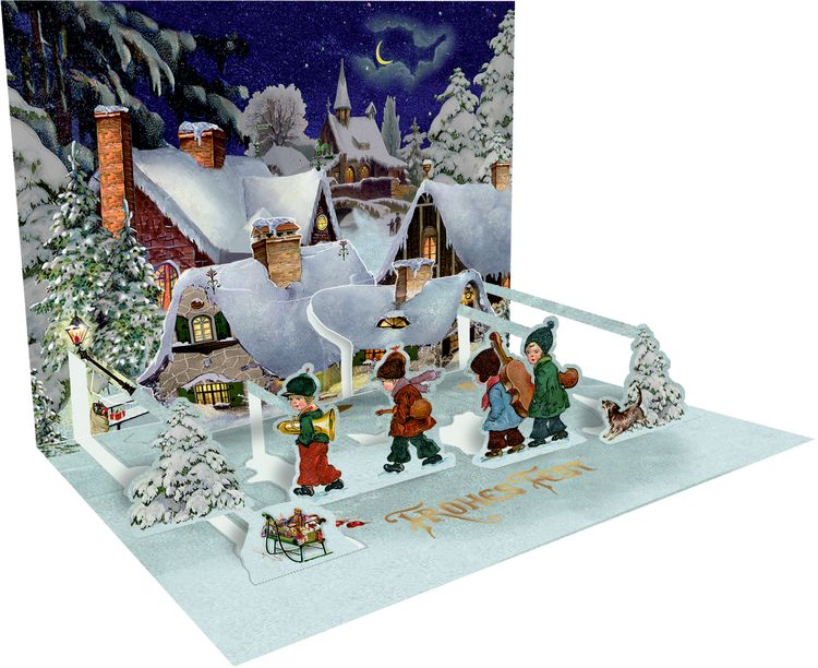 Produktbild: Pop-up-Gru&szlig;karte &ndash; Nostalgische Weihnachtszeit