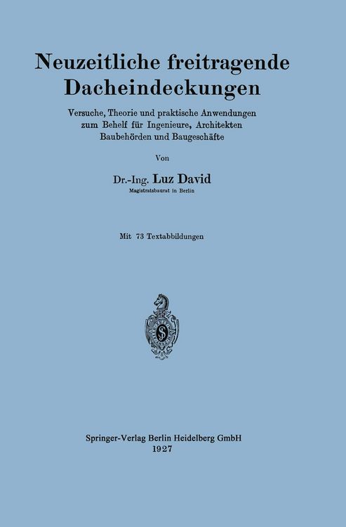 Produktbild: Neuzeitliche freitragende Dacheindeckungen