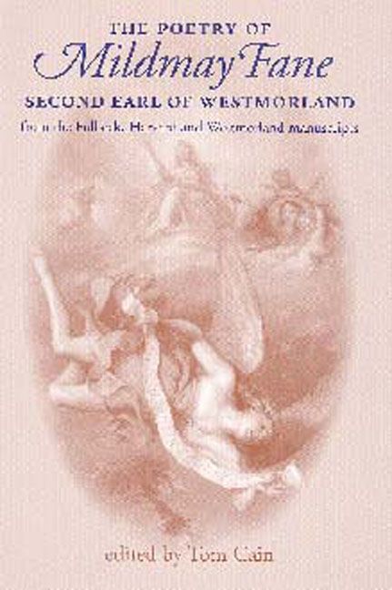 Produktbild: The Poetry of Mildmay Fane, Second Earl of Westmorland: Poems from the Fulbeck, Harvard and Westmorland Manuscripts