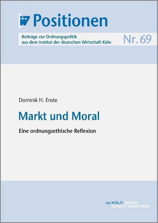 Produktbild: Markt und Moral