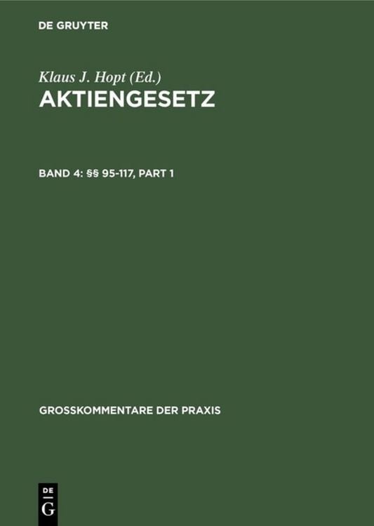 Produktbild: Aktiengesetz / &sect;&sect; 95-117