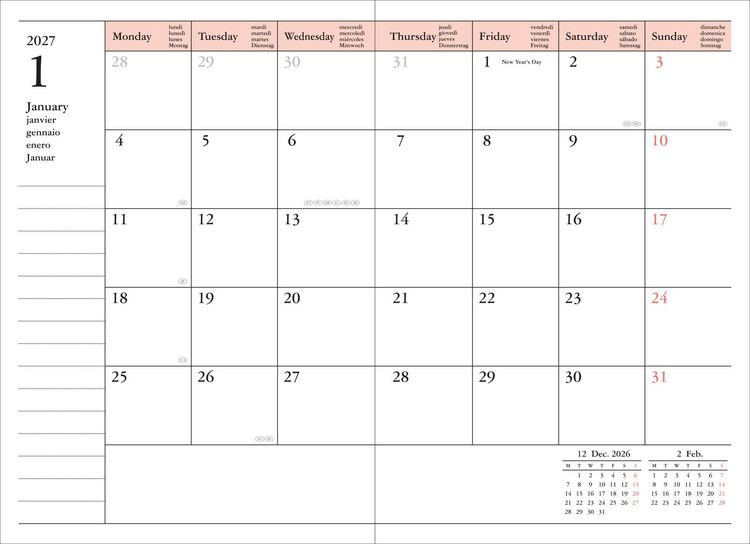 Produktbild: MARK'S 2026/27 Diary A6 Gradient // Green