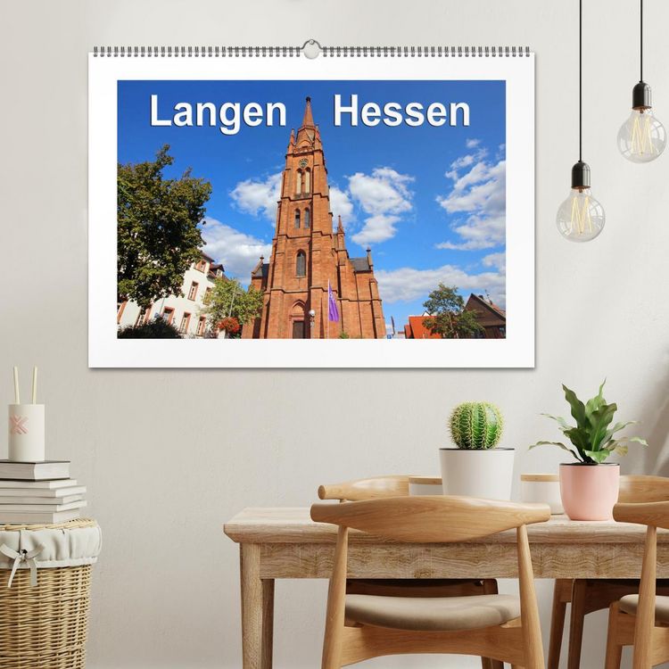 Produktbild: Langen - Hessen (Wandkalender 2026 DIN A2 quer), CALVENDO Monatskalender