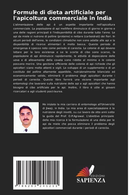 Produktbild: Formule di dieta artificiale per l'apicoltura commerciale in India