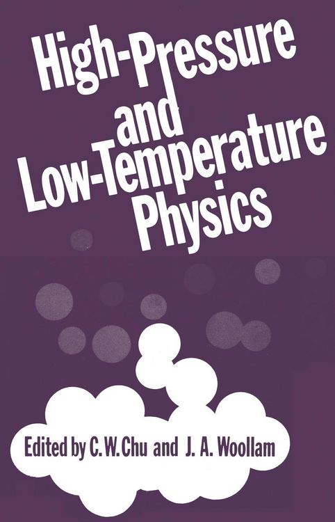 Produktbild: High-Pressure and Low-Temperature Physics