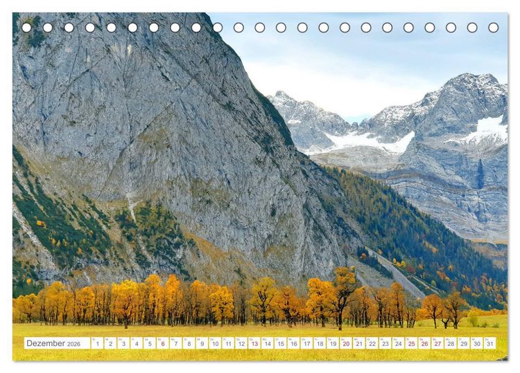 Produktbild: Indian Summer in der Eng - Das Naturdenkmal Gro&szlig;er Ahornboden (Tischkalender 2026 DIN A5 quer), CALVENDO Monatskalender