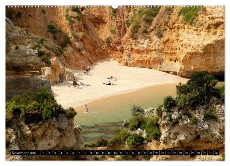 Produktbild: Die Algarve (hochwertiger Premium Wandkalender 2026 DIN A2 quer), Kunstdruck in Hochglanz