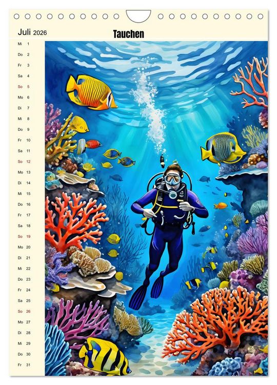 Produktbild: Attraktiver Outdoorsport (Wandkalender 2026 DIN A4 hoch), CALVENDO Monatskalender