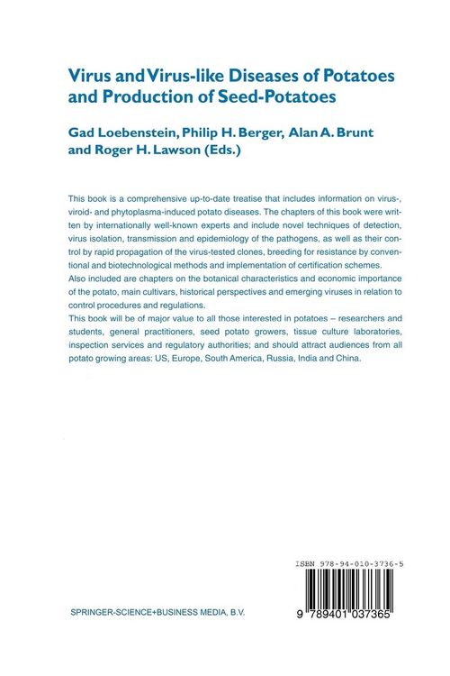 Produktbild: Virus and Virus-like Diseases of Potatoes and Production of Seed-Potatoes