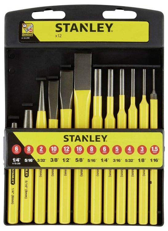 Produktbild: STANLEY 4-18-299 Schlagwerkzeug-Satz 12teilig 1St.