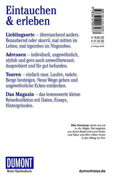 Produktbild: DUMONT Reise-Taschenbuch Reisef&uuml;hrer Allg&auml;u