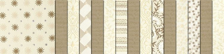 Produktbild: URSUS Spezialpapiere Indian Colours, beige, 13,7 x 13,7 cm, 10 Blatt