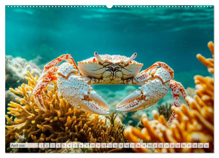 Produktbild: OZEANWELTEN Faszination Meerestiere (hochwertiger Premium Wandkalender 2026 DIN A2 quer), Kunstdruck in Hochglanz