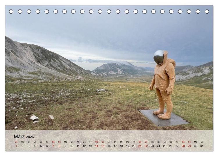Produktbild: Abruzzen - wild und romantisch (Tischkalender 2026 DIN A5 quer), CALVENDO Monatskalender