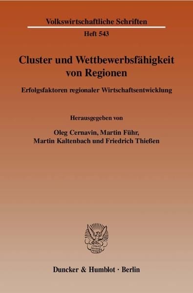 Produktbild: Cluster und Wettbewerbsf&auml;higkeit von Regionen.