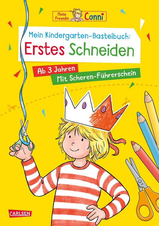 Produktbild: Conni Gelbe Reihe (Besch&auml;ftigungsbuch): Mein Kindergarten-Bastelbuch: Erstes Schneiden