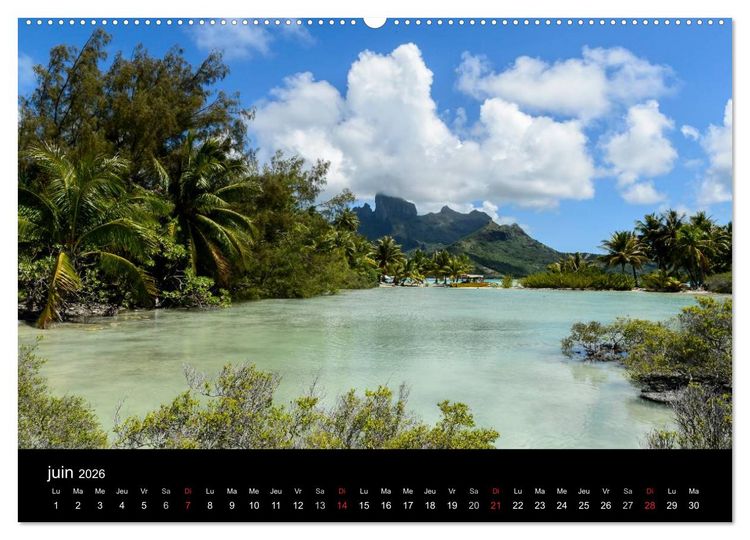 Produktbild: Polyn&eacute;sie fran&ccedil;aise - Magie des &icirc;les (Calendrier mural 2026 DIN A2 vertical) calendrier de bureau