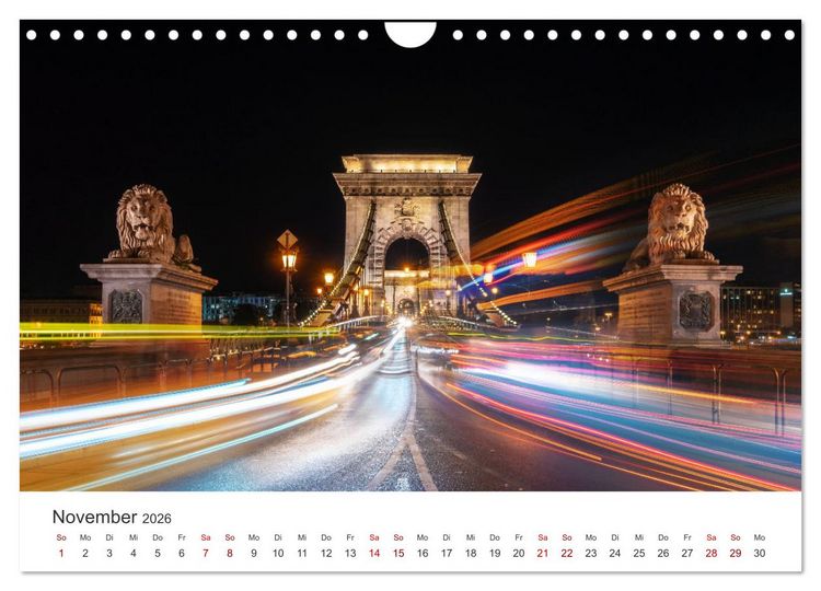 Produktbild: Budapest - Ungarns einzigartige Hauptstadt an der Donau. (Wandkalender 2026 DIN A4 quer), CALVENDO Monatskalender