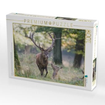 Produktbild: CALVENDO Puzzle Ein Motiv aus dem Kalender Emotionale Momente: Hirschbrunft. Part III. | 1000 Teile Lege-Gr&ouml;&szlig;e 64x48cm Foto-Puzzle f&uuml;r gl&uuml;ckliche Stunden