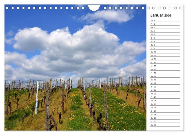 Produktbild: Landschaften des Kraichgaus (Wandkalender 2026 DIN A4 quer), CALVENDO Monatskalender