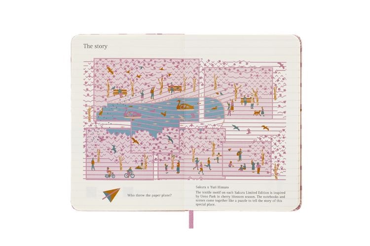 Produktbild: Moleskine Limited Edition Notebook Sakura, Pocket, Ruled, Couple, Hard Cover (5 x 8.25)
