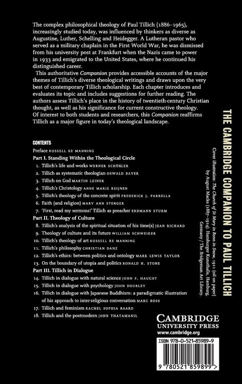 Produktbild: The Cambridge Companion to Paul Tillich