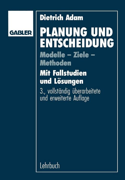 Produktbild: Planung und Entscheidung